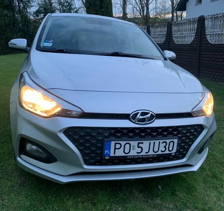 Hyundai i20 cena 42900 przebieg: 104747, rok produkcji 2018 z Siedliszcze małe 211